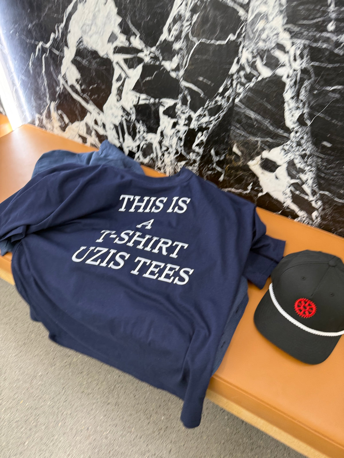 UZIS TEES THIS IS A organic oversized high neck t-shirt